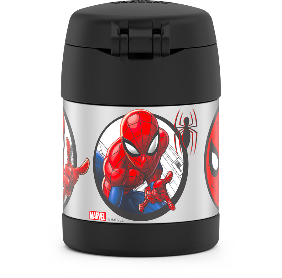 Contenant alimentaire Funtainer en acier inoxydable avec cuillère 10oz - Spider-man !    - Thermos - Contenant pour aliment - 