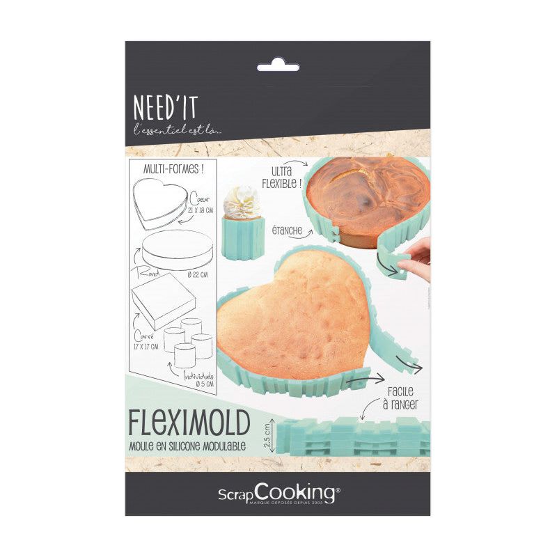 Fleximold Need'it moule en silicone modulable    - Scrapcooking - Moule à gâteaux -  - La Guilde Culinaire