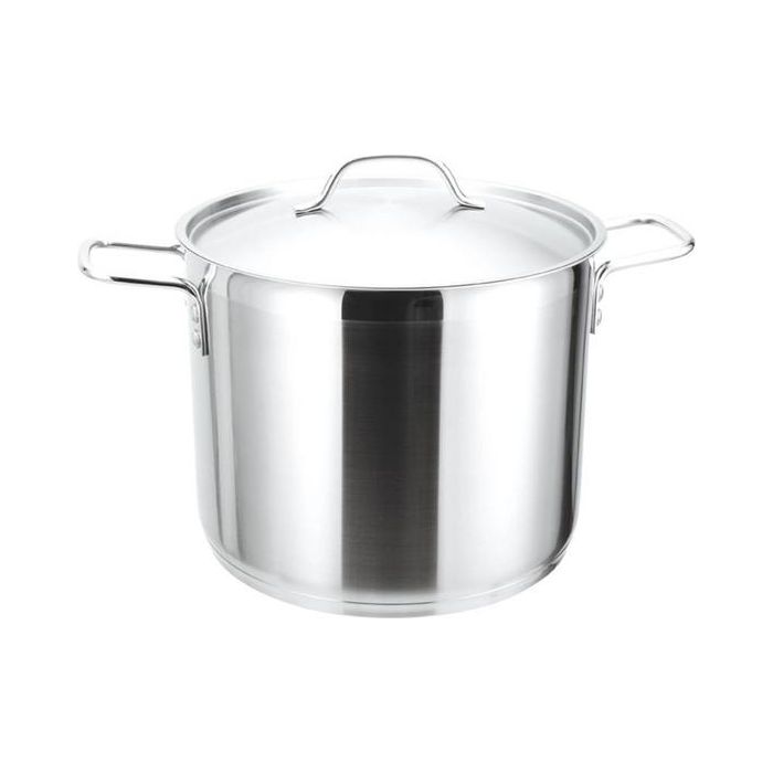 Marmite en Inox avec couvercle de 32 cm D x 26 cm H - 21L    - Josef Strauss - Marmite -  - La Guilde Culinaire